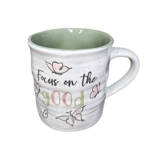 Global Design Connections Coffee Mugs, "Focus on The Good" Ceramic Drinking Cup